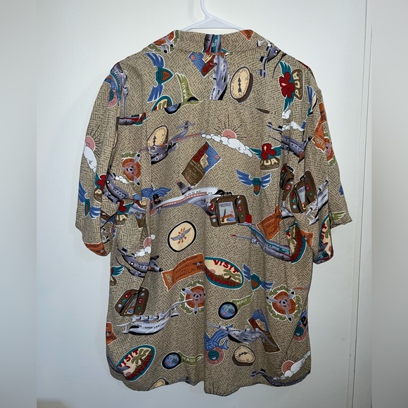 Dietrich Varez by Reyn Spooner Hawaii Vintage Airplane Shirt size Medium - Picture 7 of 8